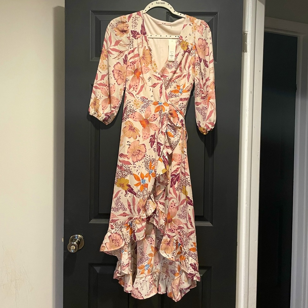 NWT francescas wrap around dress